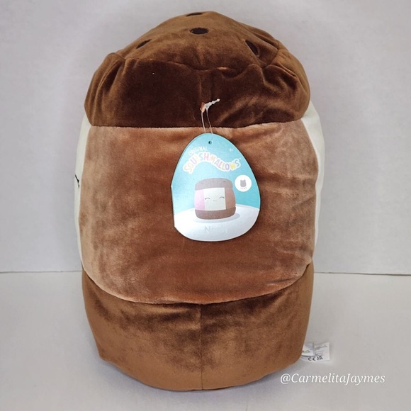 🩶 NEELY 🍦 RARE Neopolitan Ice Cream Sandwich Silver Tag Squishmallow BNWT ☆PC☆ - Picture 4 of 9